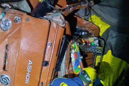 दु:खद : खाई में गिरा वाहन दुर्घटनाग्रस्त, SDRF ने बरामद किया चालक का शव 12 IMG 20231017 WA0008