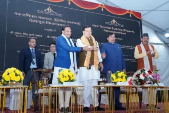 जौलीग्रांट एयरपोर्ट पर नए टर्मिनल भवन फेज-2 का लोकार्पण, सीएम धामी ने दिया तोहफा-Newsnetra 16 dhaami 3.jpg