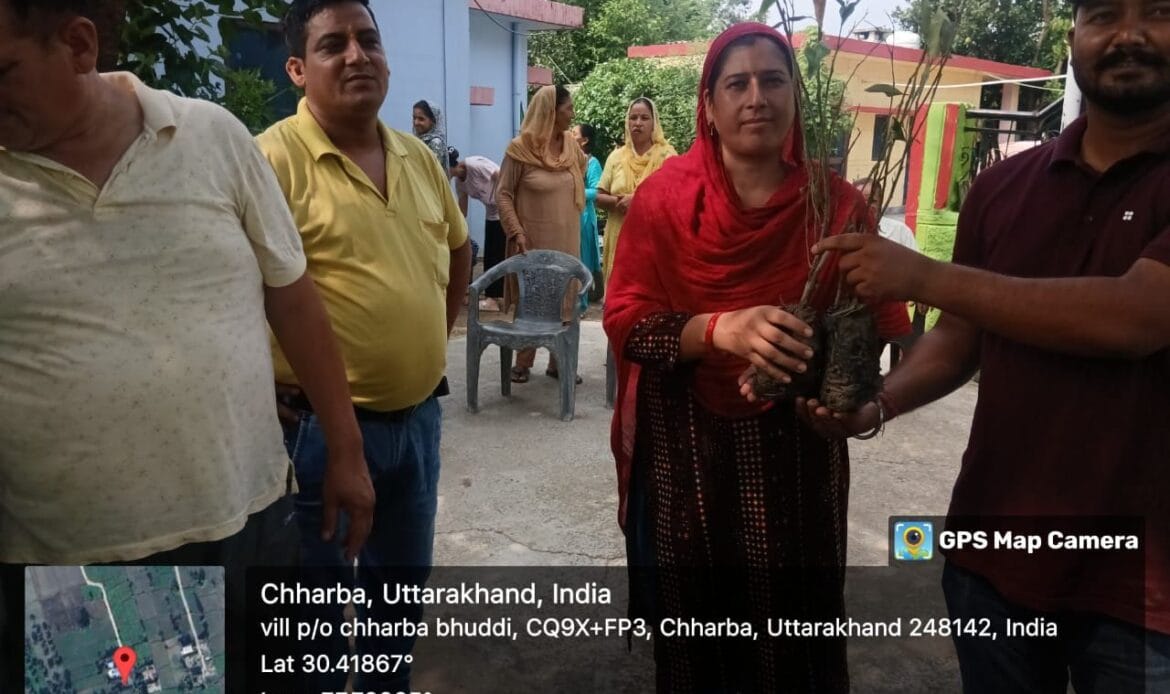 प्रतिष्ठा सेवा समिति ट्रस्ट द्वारा हरे पौधों का किया पौधारोपण तथा वितरण, लक्ष्य - 1 लाख पेड़ एवम संरक्षण-Newsnetra 21 img 20240719 wa00026548771368422362650