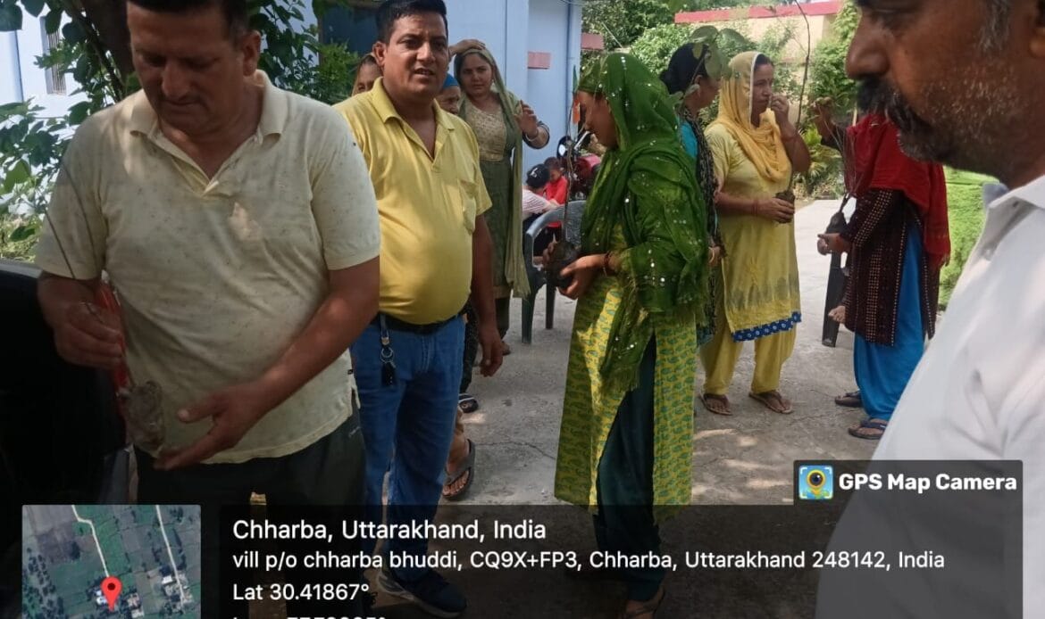 प्रतिष्ठा सेवा समिति ट्रस्ट द्वारा हरे पौधों का किया पौधारोपण तथा वितरण, लक्ष्य - 1 लाख पेड़ एवम संरक्षण-Newsnetra 7 img 20240719 wa00191950616967156982551