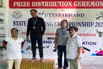 रोडिक कंसल्टेंट्स के चेयरमैन व प्रबंध निदेशक श्री राज कुमार ने 22 वीं उत्तराखंड राज्य शूटिंग चैंपियनशिप में स्वर्ण पदक जीता-Newsnetra 10 IMG 20240813 WA0001