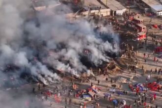 Mahakumbh 2025 : प्रयागराज महाकुंभ मेला क्षेत्र में लगी भीषण आग, कई टेंट जलकर खाक-Newsnetra