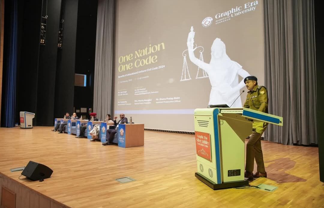 ग्राफिक एरा में यूसीसी कार्यशाला: एसएसपी देहरादून ने बताया उत्तराखंड की पहल, छात्रों को किया जागरूक-Newsnetra 5 fb img 17386872191277417844542481581990