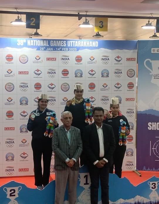 त्रिशूल शूटिंग रेंज में राष्ट्रीय खेलों का रोमांच: हरियाणा की सुरुचि ने जीता स्वर्ण, 50 मीटर राइफल स्पर्धा का फाइनल कल-Newsnetra<br> 5 fb img 17387476018553157595748438427194