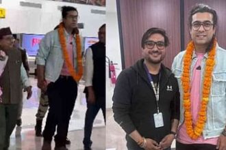 आईफा अवॉर्ड विजेता जुबिन नौटियाल का देहरादून में भव्य स्वागत, एयरपोर्ट पर उमड़ी प्रशंसकों की भीड़-Newsnetra<br> 4 jubin nautiyal at the airport 7032855b2f8a899653c5b7e8e2dc1e21