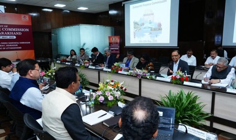 मुख्यमंत्री धामी द्वारा 16वें वित्त आयोग के साथ बैठक में राज्य की वित्तीय आवश्यकताओं पर रखा गया पक्ष-Newsnetra 7 fb img 17476559883486180056250531275650