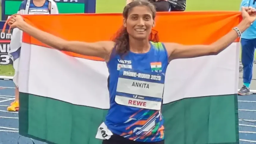 गांव की पगडंडियों से ओलंपिक ट्रैक तक: उत्तराखंड की अंकिता ध्यानी का स्वर्णिम सफर-Newsnetra 3 27 07 2025 ankita dhyani 23996083
