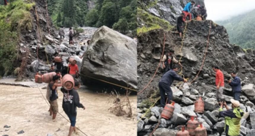 धराली आपदा के 10 दिन बाद भी हालात नहीं सुधरे, मजदूर नदी पार कर पहुंचा रहे सिलिंडर-Newsnetra 3 Screenshot 20250816 012023 Chrome