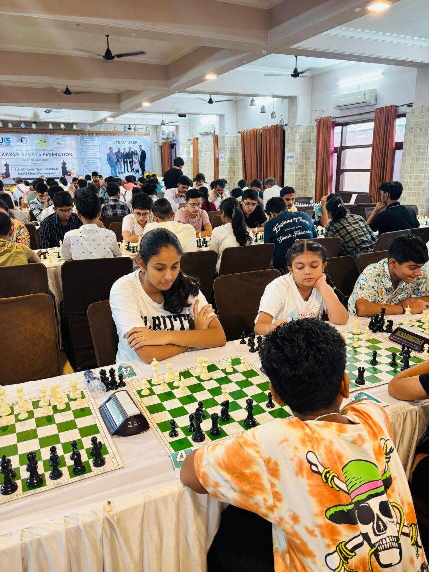 हरिद्वार में सम्पन्न हुआ 4th ऑल इंडिया ओपन रैपिड शतरंज टूर्नामेंट, 150 से अधिक खिलाड़ियों ने दिखाई शानदार प्रतिभा-Newsnetra 3 IMG 20251007 WA0010
