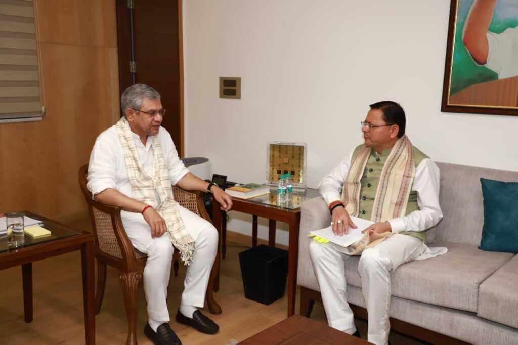 मुख्यमंत्री धामी ने की रेल मंत्री से मुलाकात, उत्तराखण्ड में रेल विकास को लेकर हुई अहम चर्चा-Newsnetra 9 IMG 20251008 WA0074