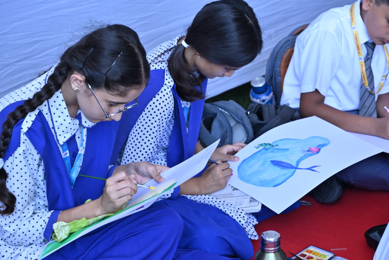 विरासत महोत्सव में आज हुई आर्ट प्रतियोगिता में दून इंटरनेशनल स्कूल ने प्रथम व द्वितीय दोनों पुरस्कार हथियाए-Newsnetra 47 IMG 20251013 WA0011