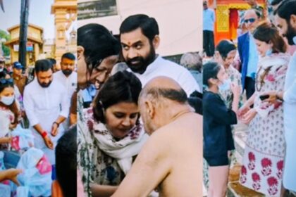 हरिद्वार: पूर्व भारतीय क्रिकेट कप्तान महेंद्र सिंह धोनी की पत्नी साक्षी धोनी ने हरकी पैड़ी पर किया गंगा स्नान, छठ महापर्व से पूर्व की पूजा-अर्चना-Newsnetra 4 Screenshot 20251025 004024 Chrome2