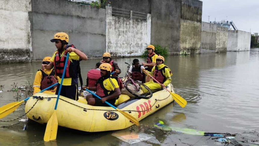 SDRF ने जलभराव में फंसे पिता-पुत्र का किया सफल रेस्क्यू, दोनों सुरक्षित निकाले गए-Newsnetra 5 IMG 20260710 WA0038