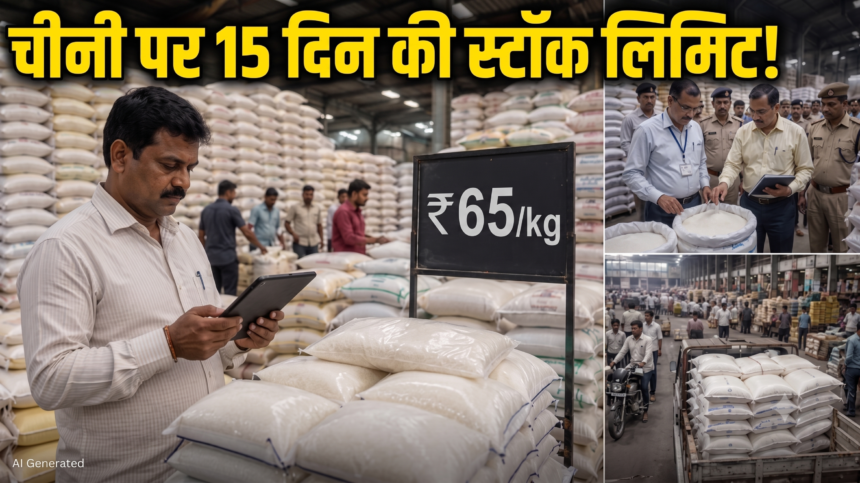 उत्तराखंड में चीनी के थोक खरीदारों पर बड़ी सख्ती, अब 15 दिन से ज्यादा का स्टॉक नहीं रख सकेंगे बड़े खरीदार-Newsnetra 3 Gemini Generated Image vzwemkvzwemkvzwe