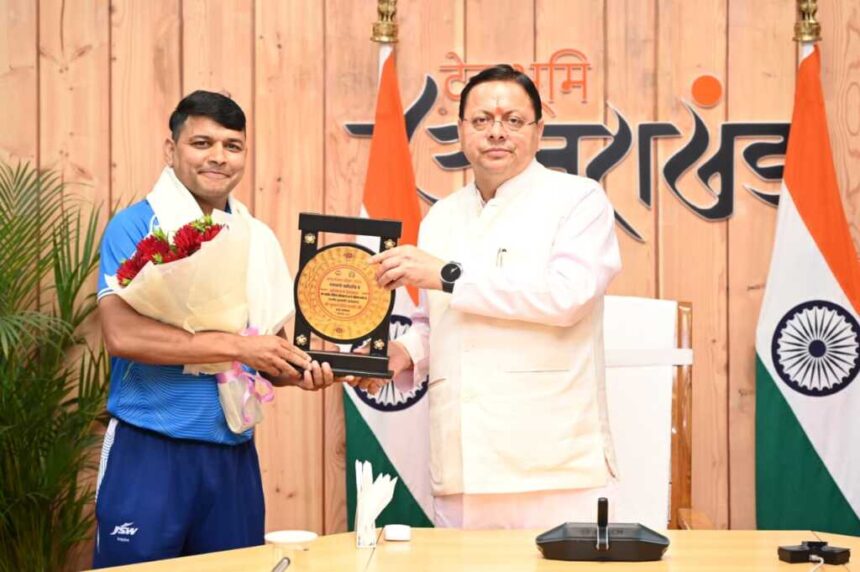 कॉमनवेल्थ गेम्स 2026 के पदक विजेताओं को मुख्यमंत्री धामी ने किया सम्मानित, बोले- उत्तराखंड की खेल प्रतिभाओं को वैश्विक मंच तक पहुंचाएगी सरकार-Newsnetra 11 IMG 20260808 WA0046