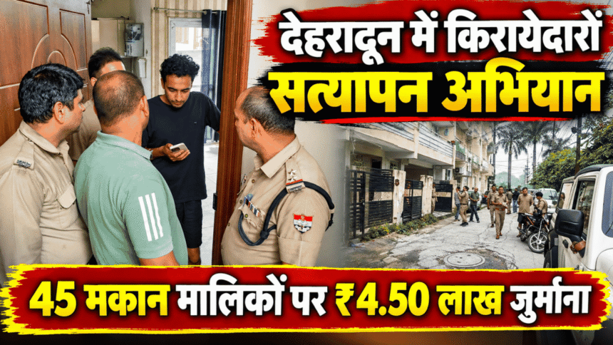देहरादून में किरायेदारों के सत्यापन का अभियान, 45 मकान मालिकों पर 4.50 लाख का जुर्माना-Newsnetra 13 Untitled design 2 1