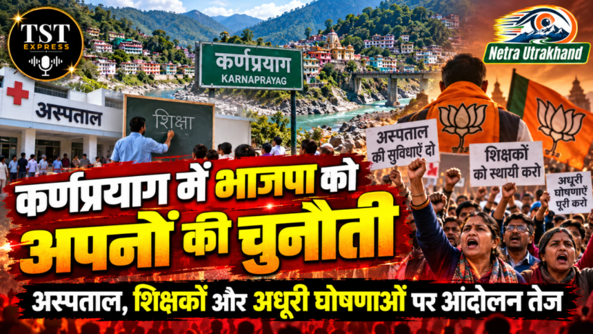 कर्णप्रयाग में भाजपा को अपनों की चुनौती, अस्पताल, शिक्षकों और अधूरी घोषणाओं पर आंदोलन तेज-Newsnetra 3 Untitled design 5 3