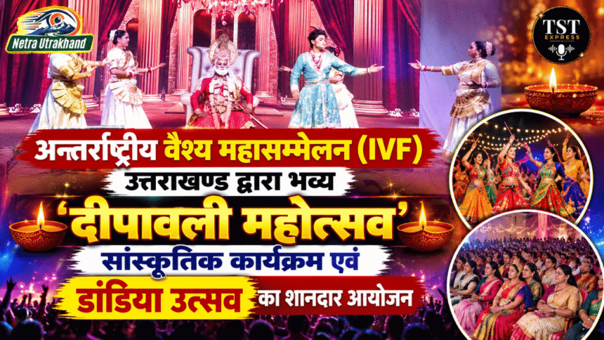 अन्तर्राष्ट्रीय वैश्य महासम्मेलन (IVF) उत्तराखण्ड द्वारा भव्य ‘दीपावली महोत्सव, सांस्कृतिक कार्यक्रम एवं डांडिया उत्सव’ का शानदार आयोजन-Newsnetra 5 feature image 3 4